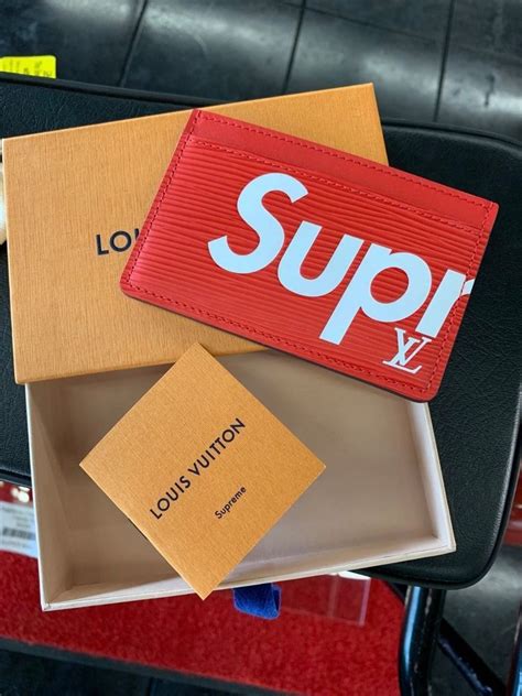 lv supreme card holder price|louis vuitton x supreme price.